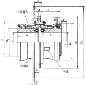 WGP型帶制動盤鼓形齒式聯(lián)軸器