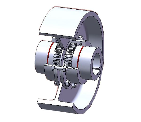 鼓形齒式聯(lián)軸器圖解